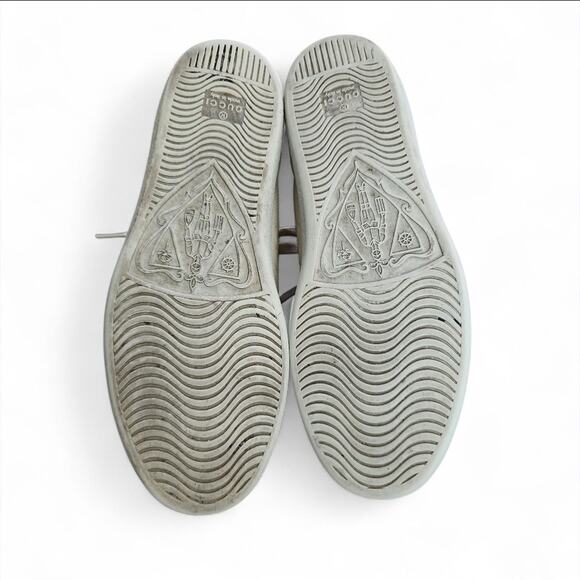 Gucci Ace Low Top Cream GG Embossed Logo Men's Size 38 with Box - Picture 6 of 11